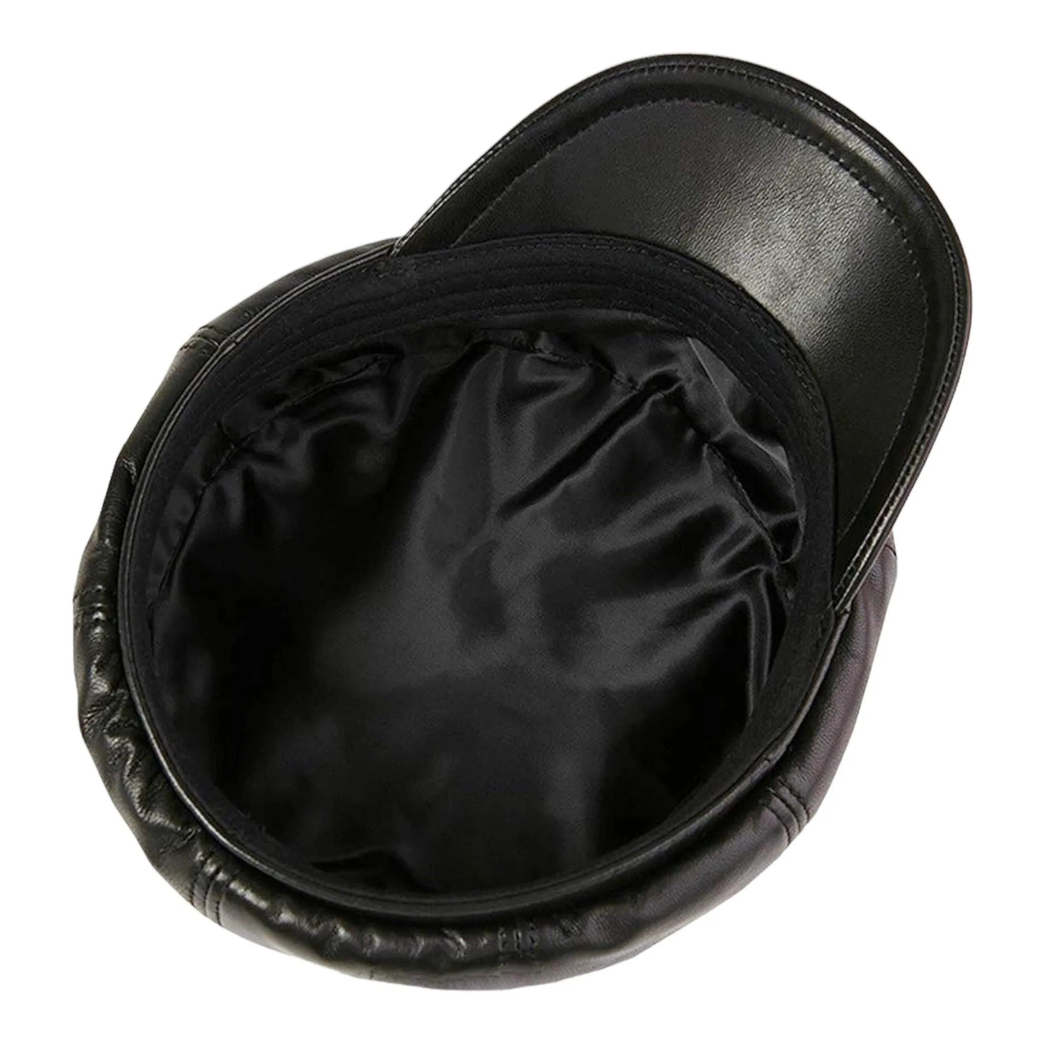 Stylish Leather Newsboy Cap for Women