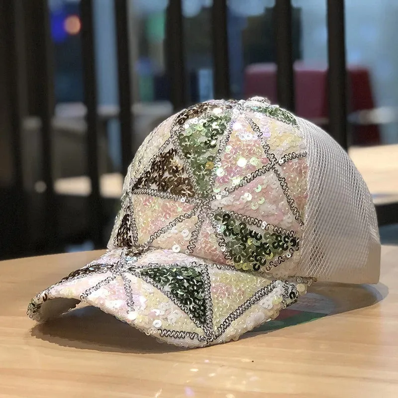Summer Baseball Snapback Embroidered Mesh Caps