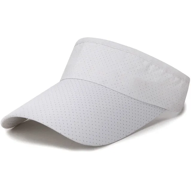 Summer Breathable Air Sun Hats Men Women Adjustable Visor Cap