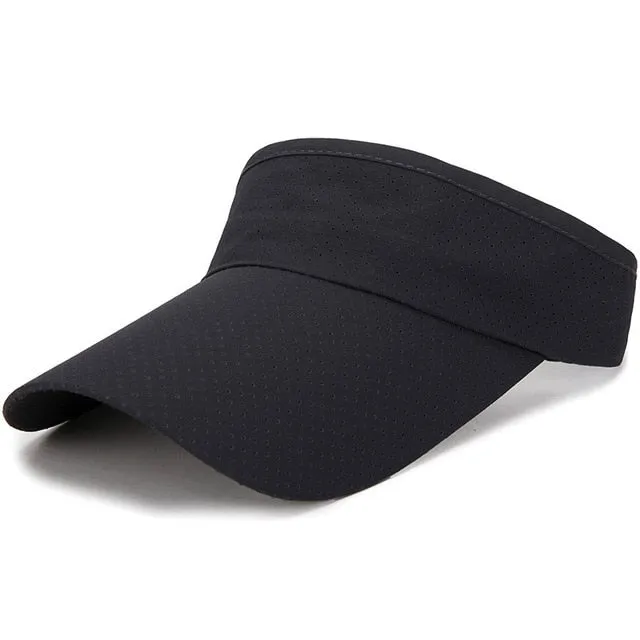 Summer Breathable Air Sun Hats Men Women Adjustable Visor Cap