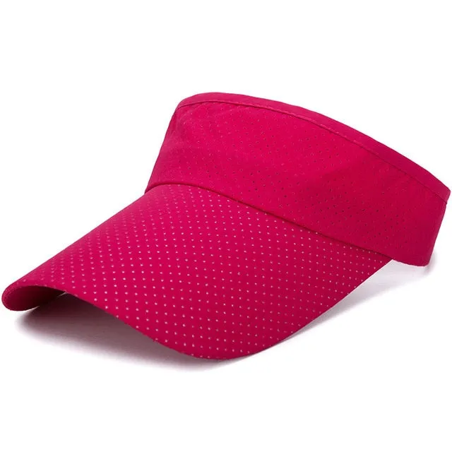 Summer Breathable Air Sun Hats Men Women Adjustable Visor Cap