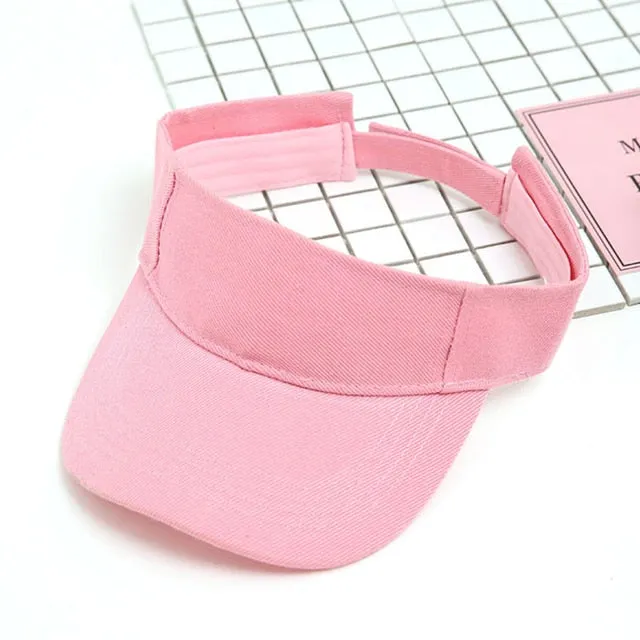 Summer Breathable Air Sun Hats Men Women Adjustable Visor Cap