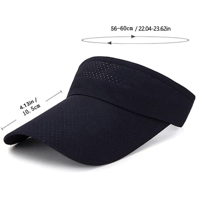 Summer Breathable Air Sun Hats Men Women Adjustable Visor Cap