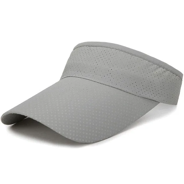 Summer Breathable Air Sun Hats Men Women Adjustable Visor Cap