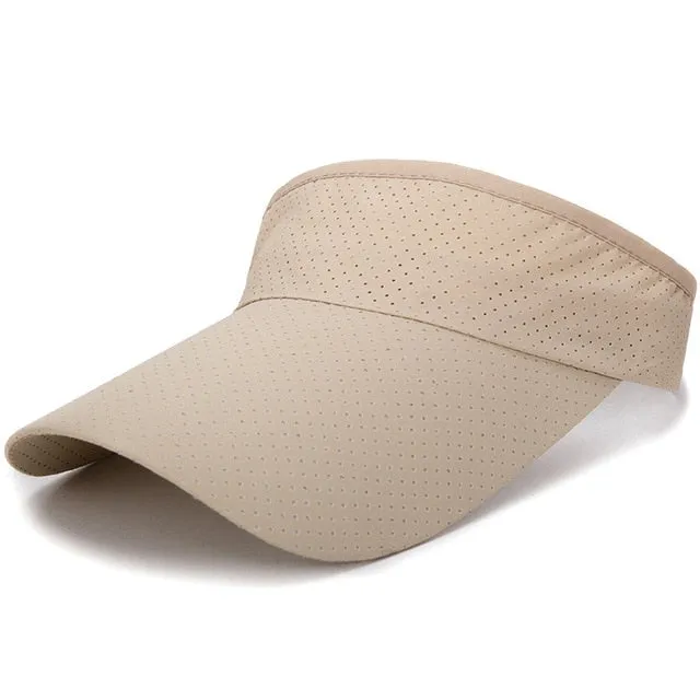 Summer Breathable Air Sun Hats Men Women Adjustable Visor Cap