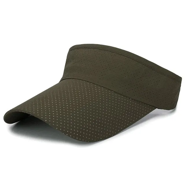 Summer Breathable Air Sun Hats Men Women Adjustable Visor Cap