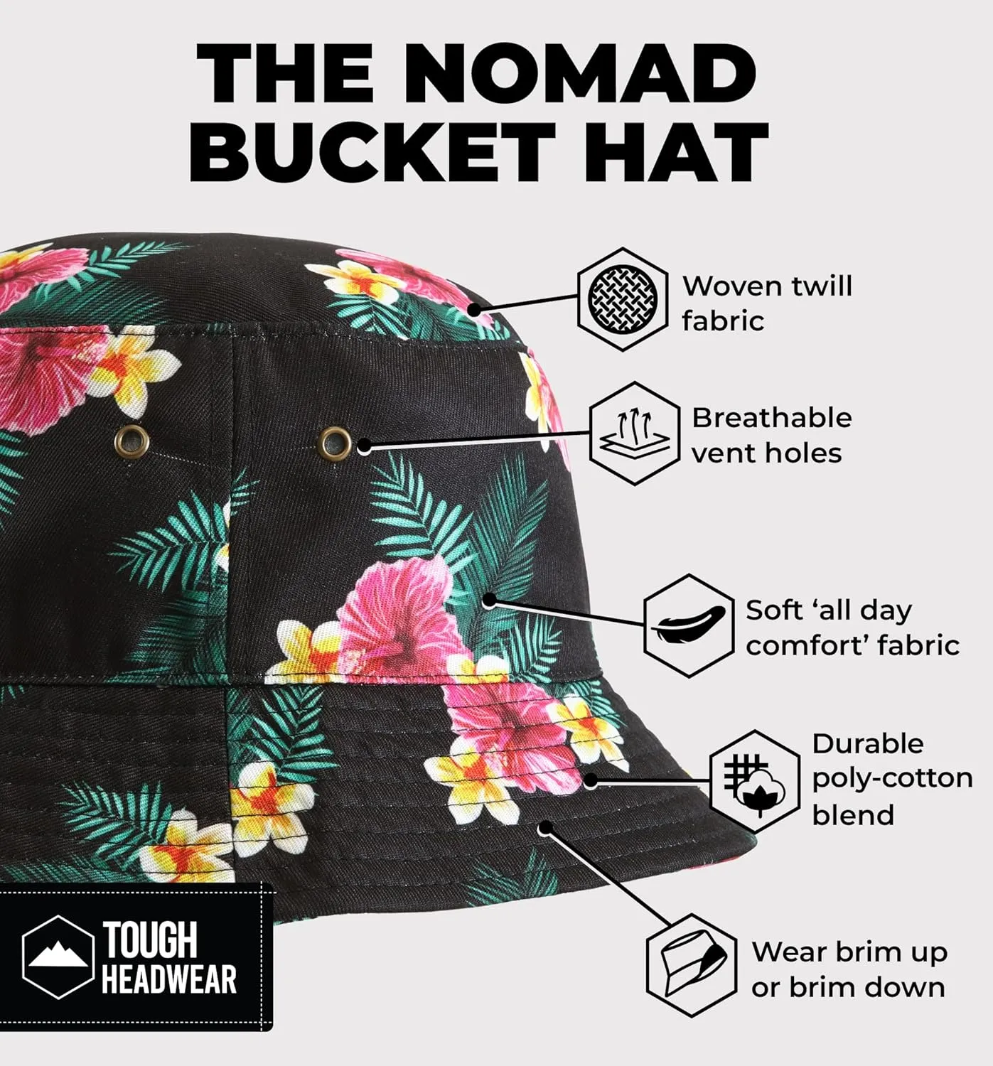 Summer Bucket Hat for Women - Fisherman Hat - Beach Bucket Hats for Men - Women's Summer Hat - Bucket Sun Hats for Protection