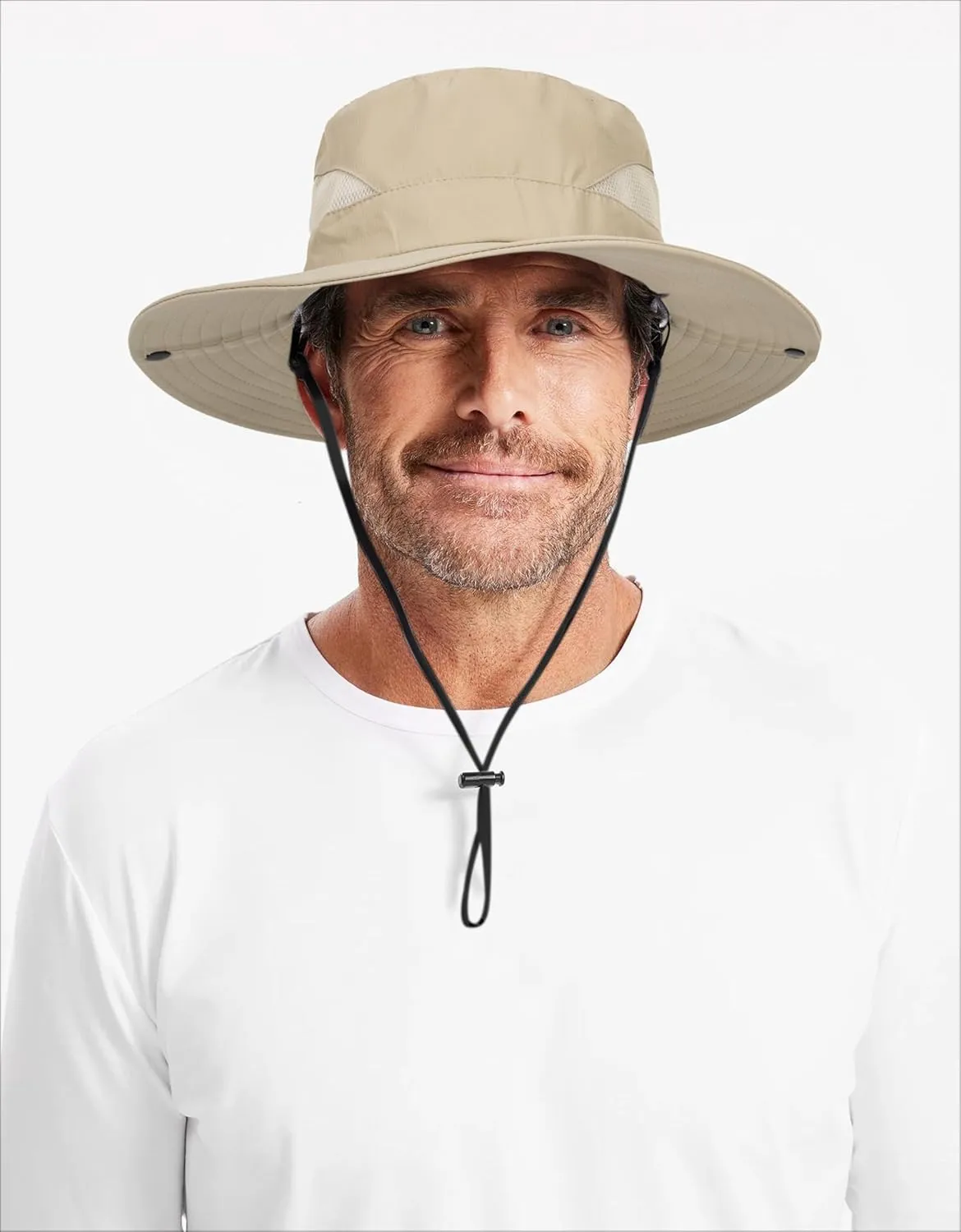 Summer Bucket Sun Hats Boonie Fishing-Hat for Women and Men Wide-Brim Quick-Dry Outdoor UV-Protection Cap Hat