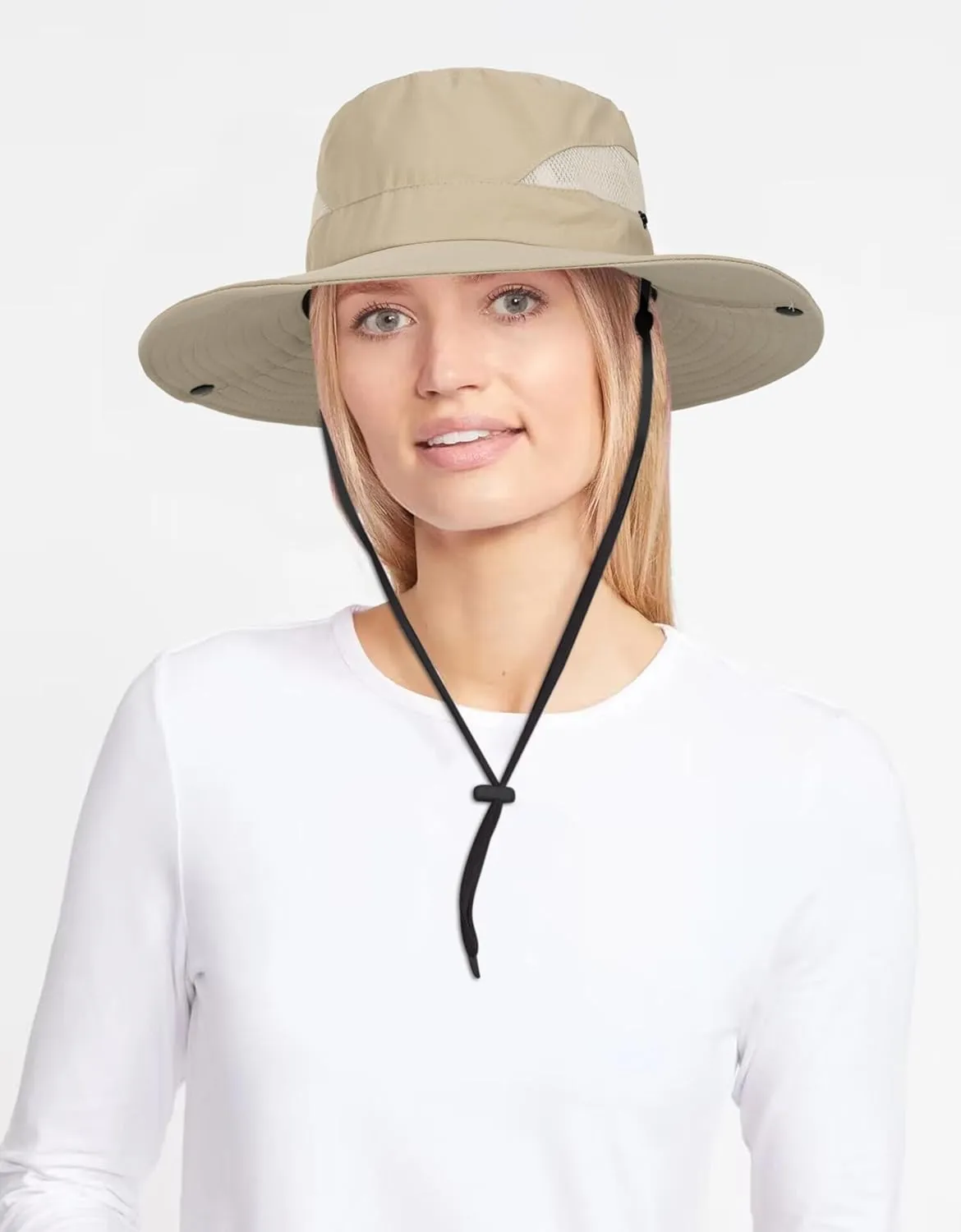 Summer Bucket Sun Hats Boonie Fishing-Hat for Women and Men Wide-Brim Quick-Dry Outdoor UV-Protection Cap Hat