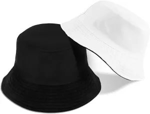 Sun Hat for Women Bucket Hat Cotton Reversible Summer Travel Beach Fishing Cap