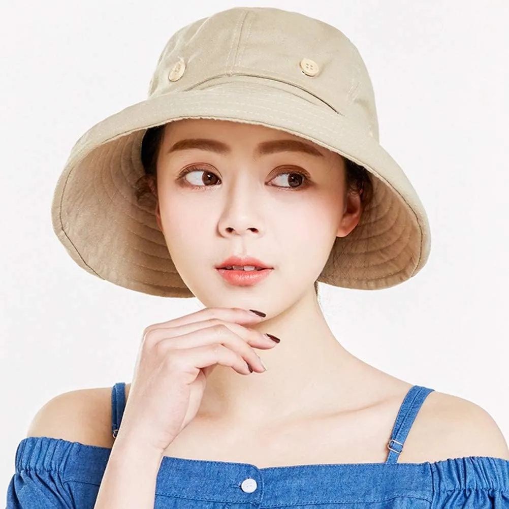 Sun Hat for Women Top Removable Floppy Hat Wide Brim Caps Summer Ponytail Visor