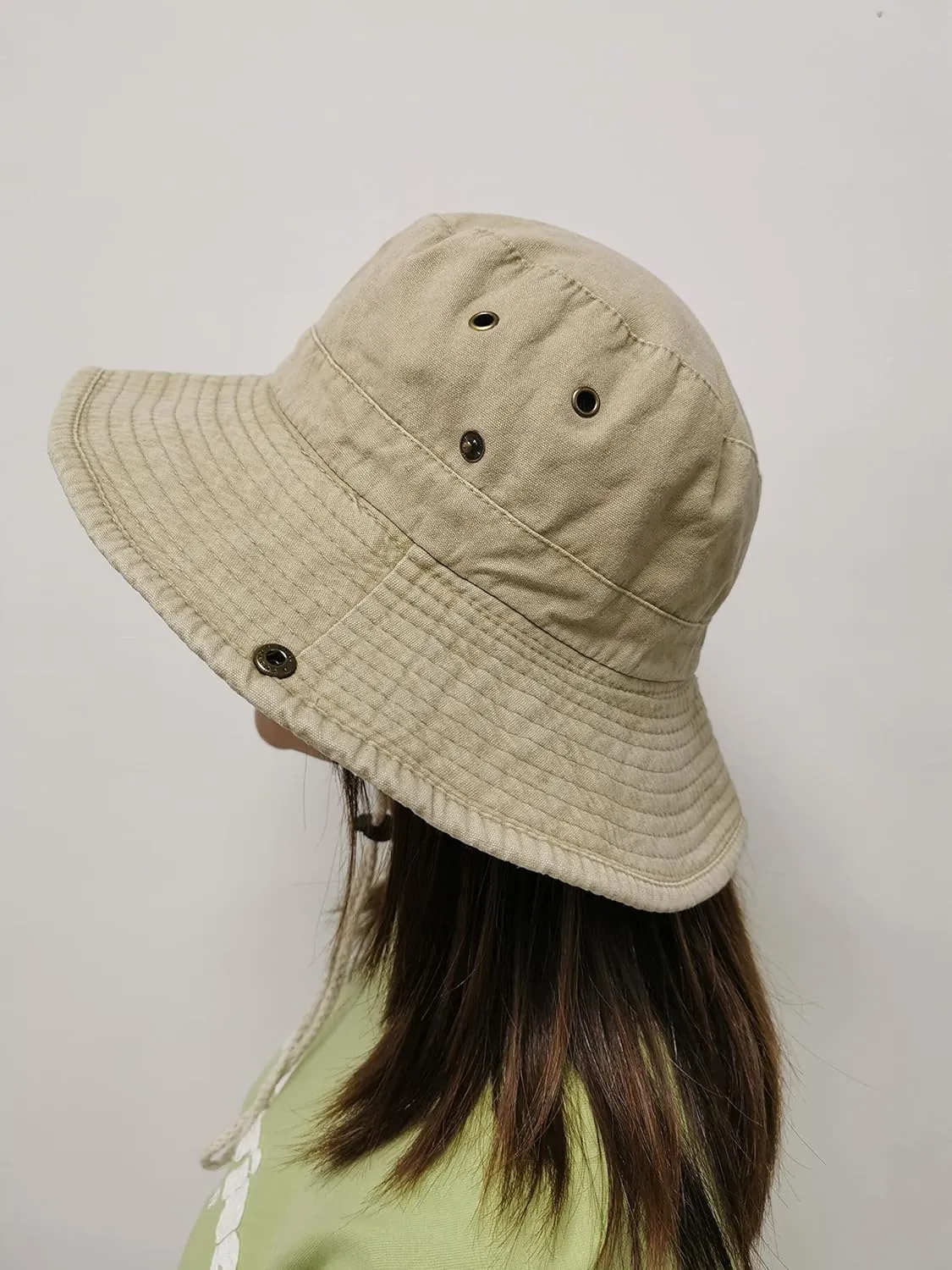 Sun-Hats-for-Men-with-UV-Protection-Wide-Brim Bucket Fishing Safari Boonie Hat for Summer (XL; 23 5/8-24)