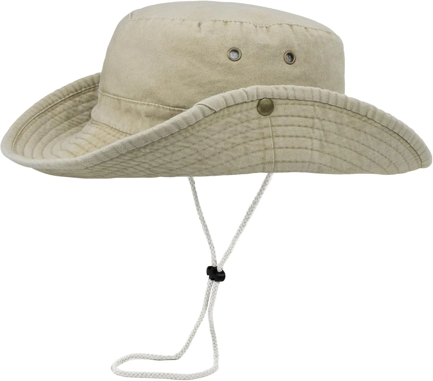 Sun-Hats-for-Men-with-UV-Protection-Wide-Brim Bucket Fishing Safari Boonie Hat for Summer (XL; 23 5/8-24)
