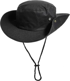 Sun-Hats-for-Men-with-UV-Protection-Wide-Brim Bucket Fishing Safari Boonie Hat for Summer (XL; 23 5/8-24)