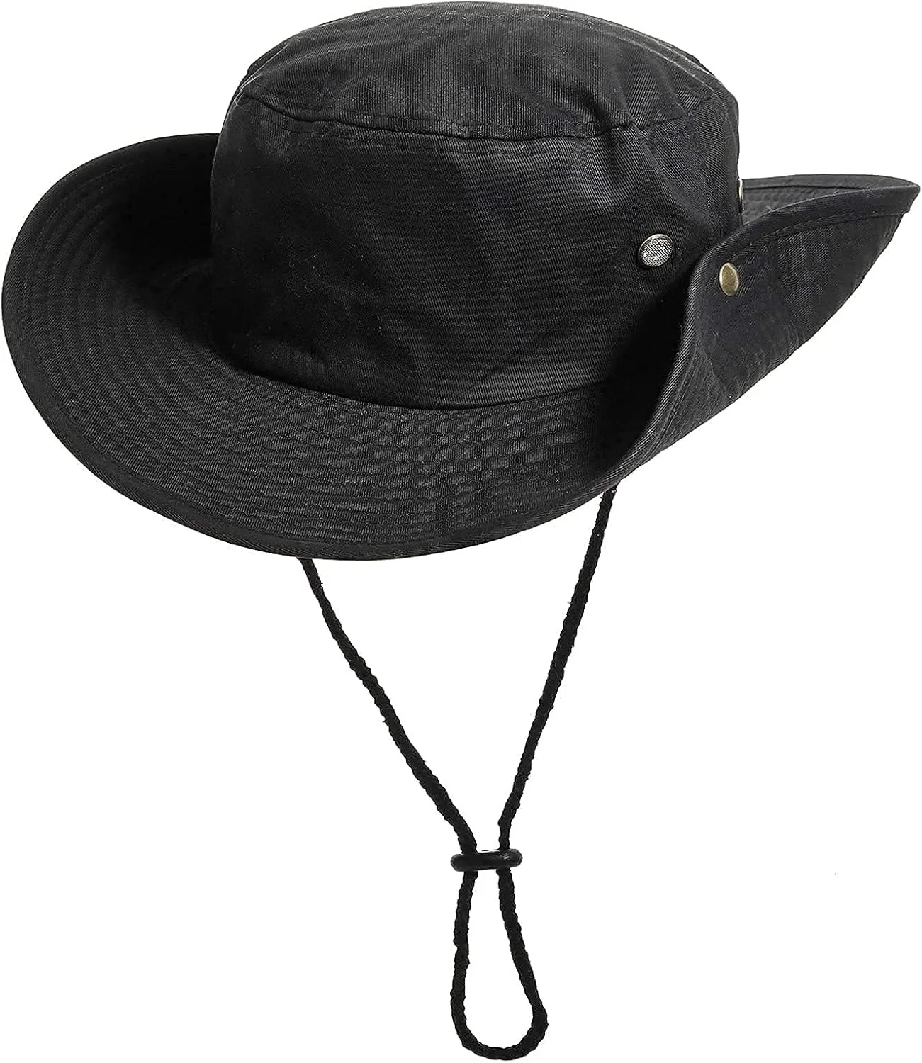 Sun-Hats-for-Men-with-UV-Protection-Wide-Brim Bucket Fishing Safari Boonie Hat for Summer (XL; 23 5/8-24)