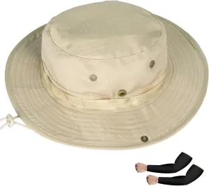 Sun Hats for Men Women Boonie Hat UPF 50  Bucket Hat Wide Brim UV Protection Fishing Hiking Safari Outdoor Hats