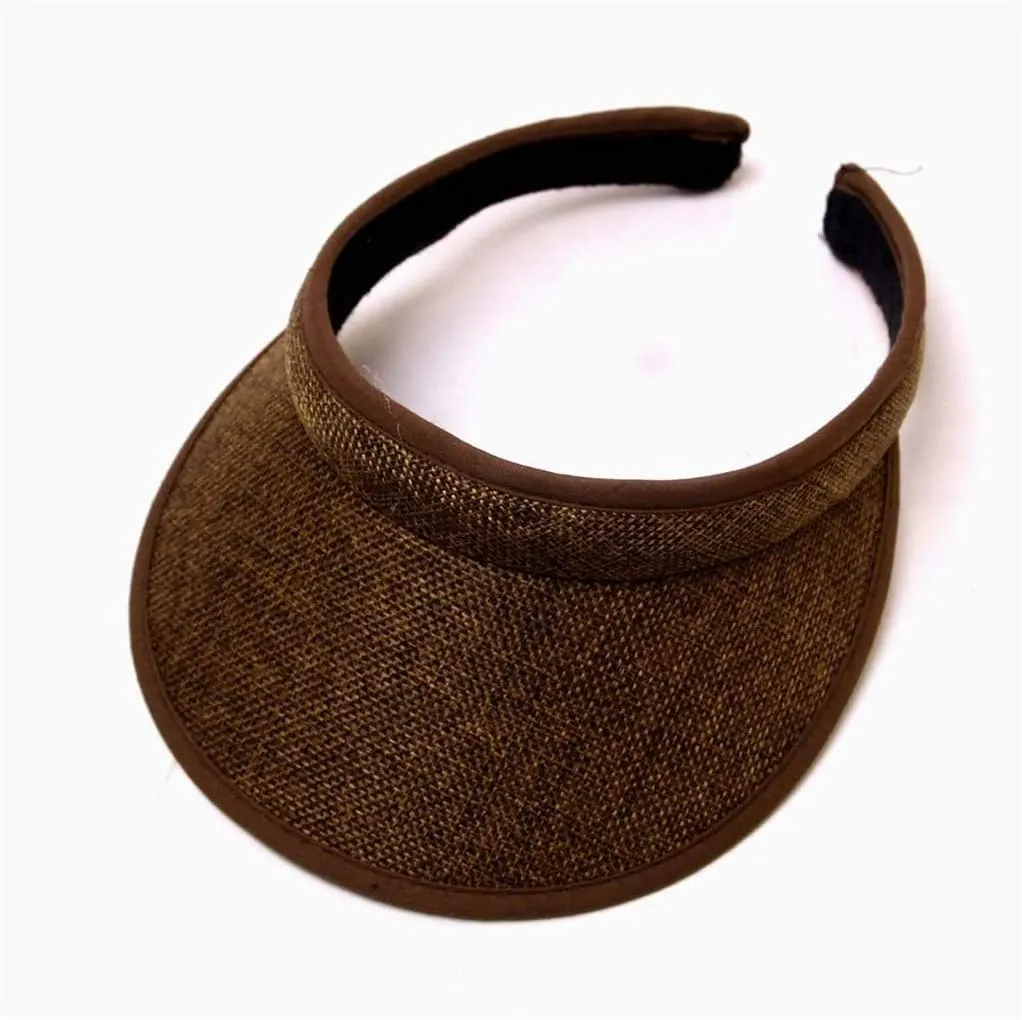 Sun Visor Hats Summer Wide Brim Clip on Beach Hat Adjustable Large Brim Cap for Women