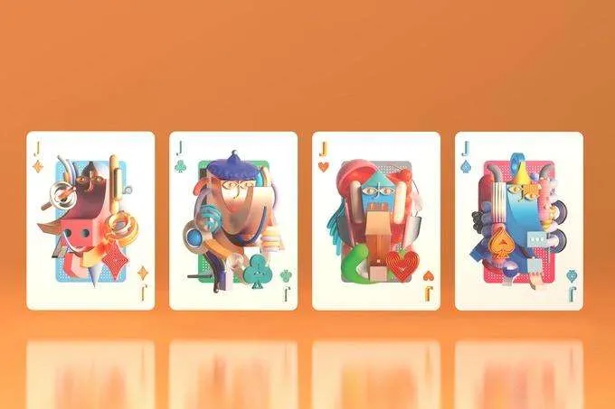 Surrealism Bicycle Playing Cards