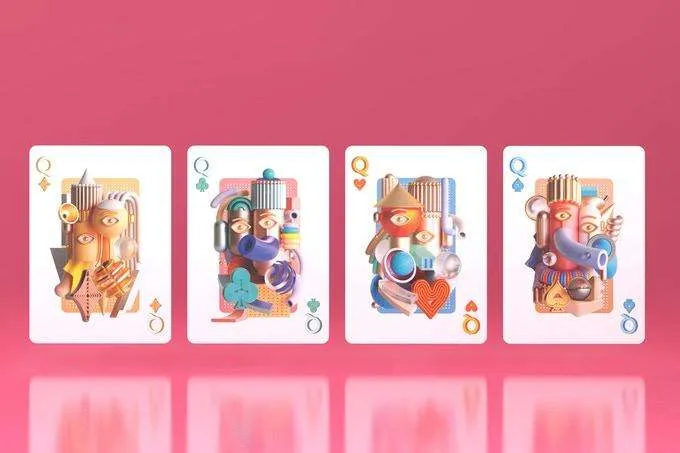 Surrealism Bicycle Playing Cards