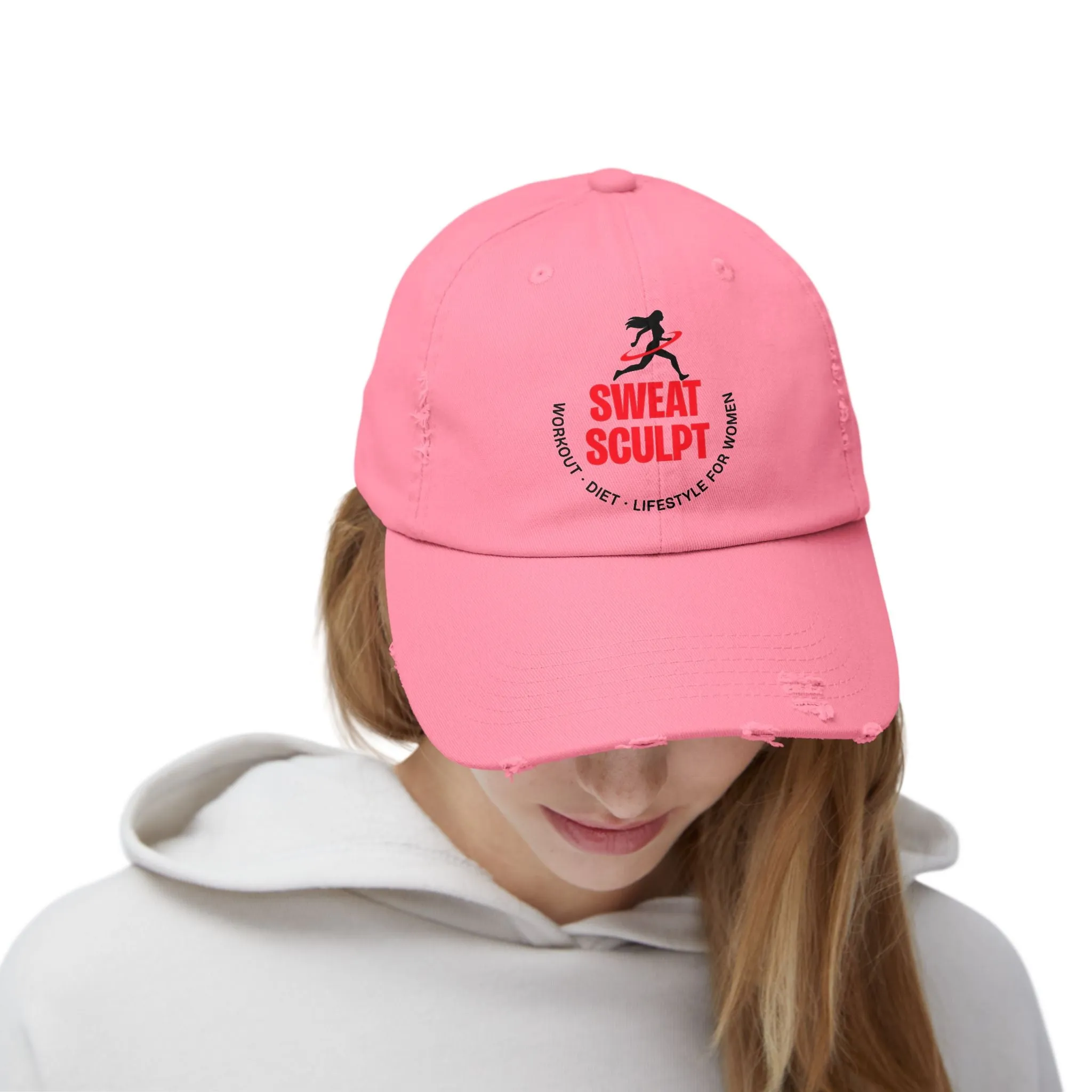 Sweat Sculpt Unisex Distressed Cap  - EmpressKorea