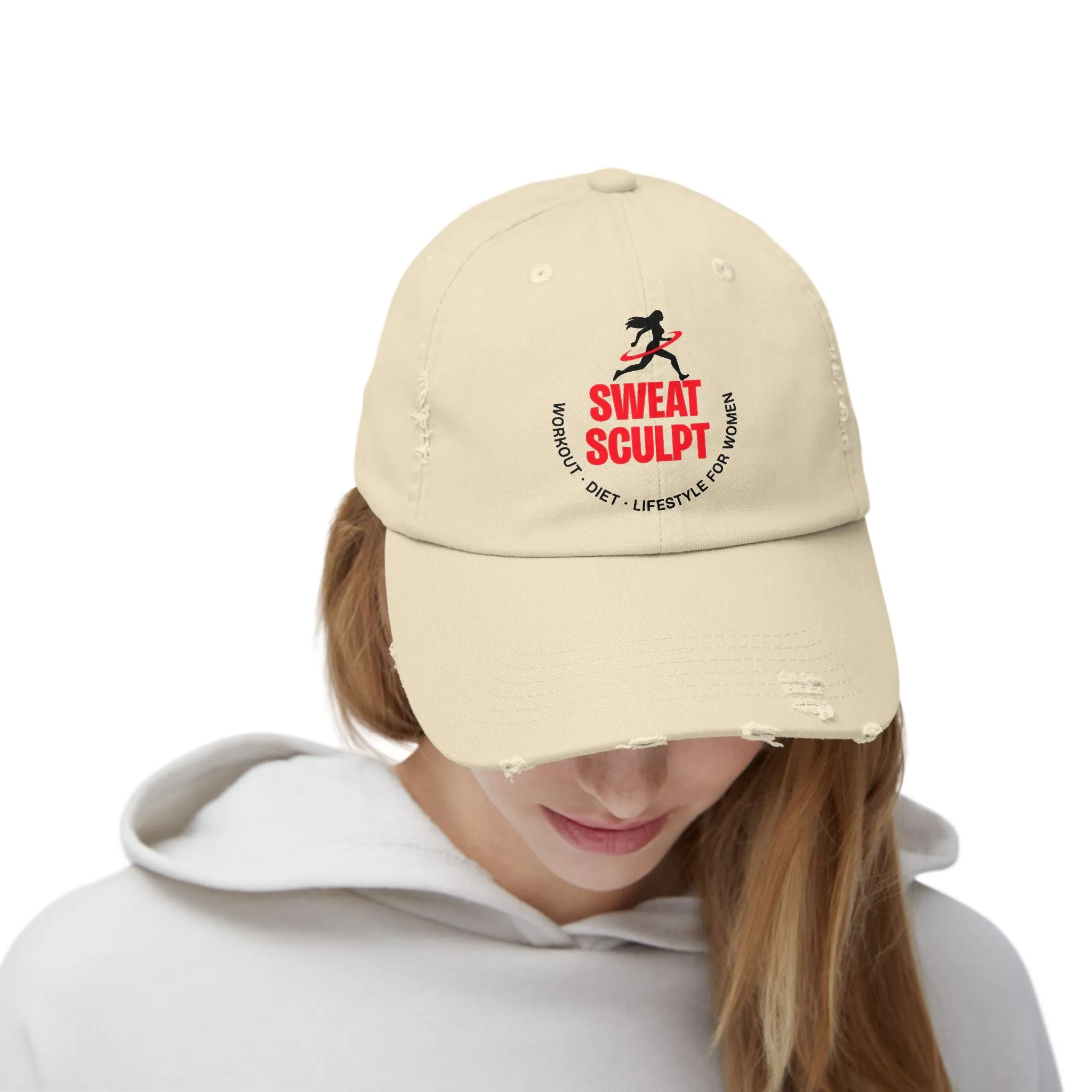 Sweat Sculpt Unisex Distressed Cap  - EmpressKorea