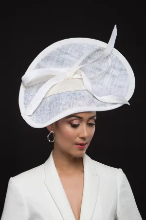 Sweeping White Platter with Bow