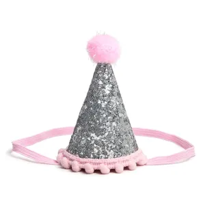 Sweet Wink Silver/Pink Party Hats