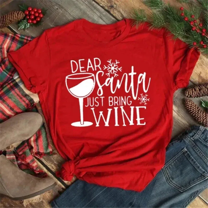 Sylis | Fashionable Wine Glass Holiday Shirt