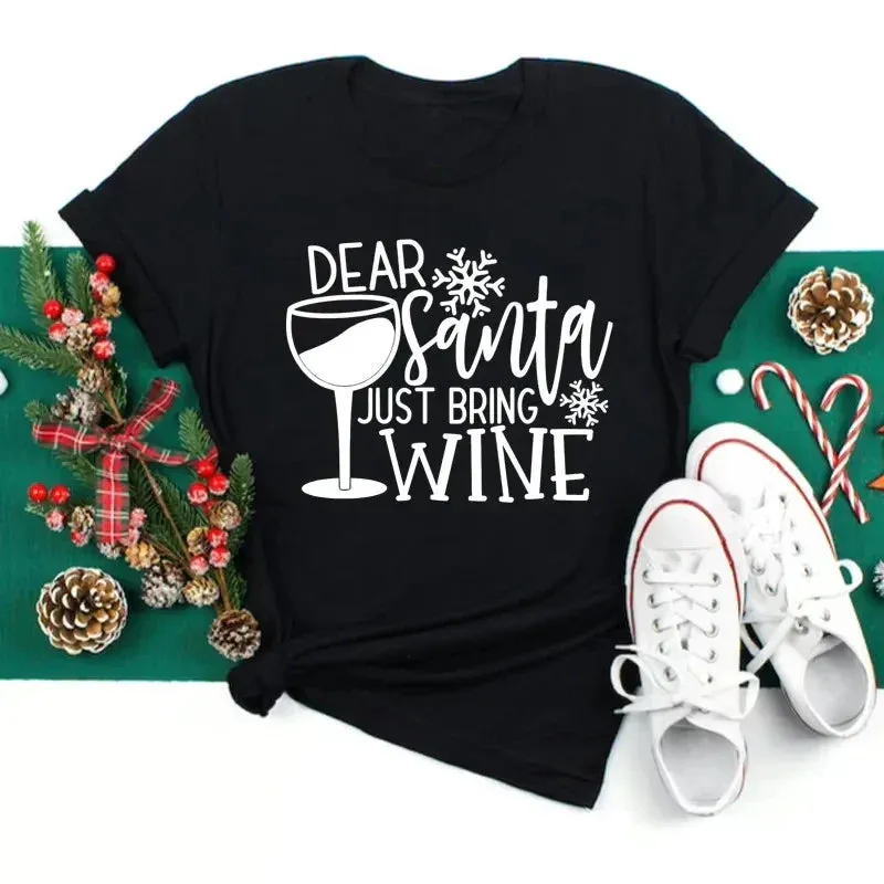 Sylis | Fashionable Wine Glass Holiday Shirt