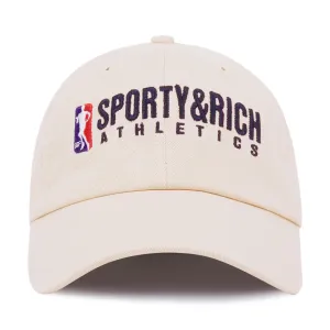 Team Logo Embroidered Cap 'Cream Navy'