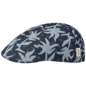 Texas Denim Print Flat Cap by Stetson