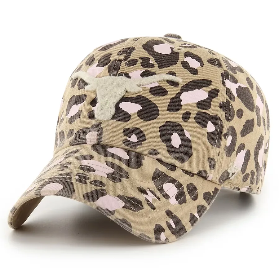 TEXAS LONGHORNS WOMEN'S 47 BRAND ADJUSTABLE CLEAN UP HAT - KHAKI BAGHEERA