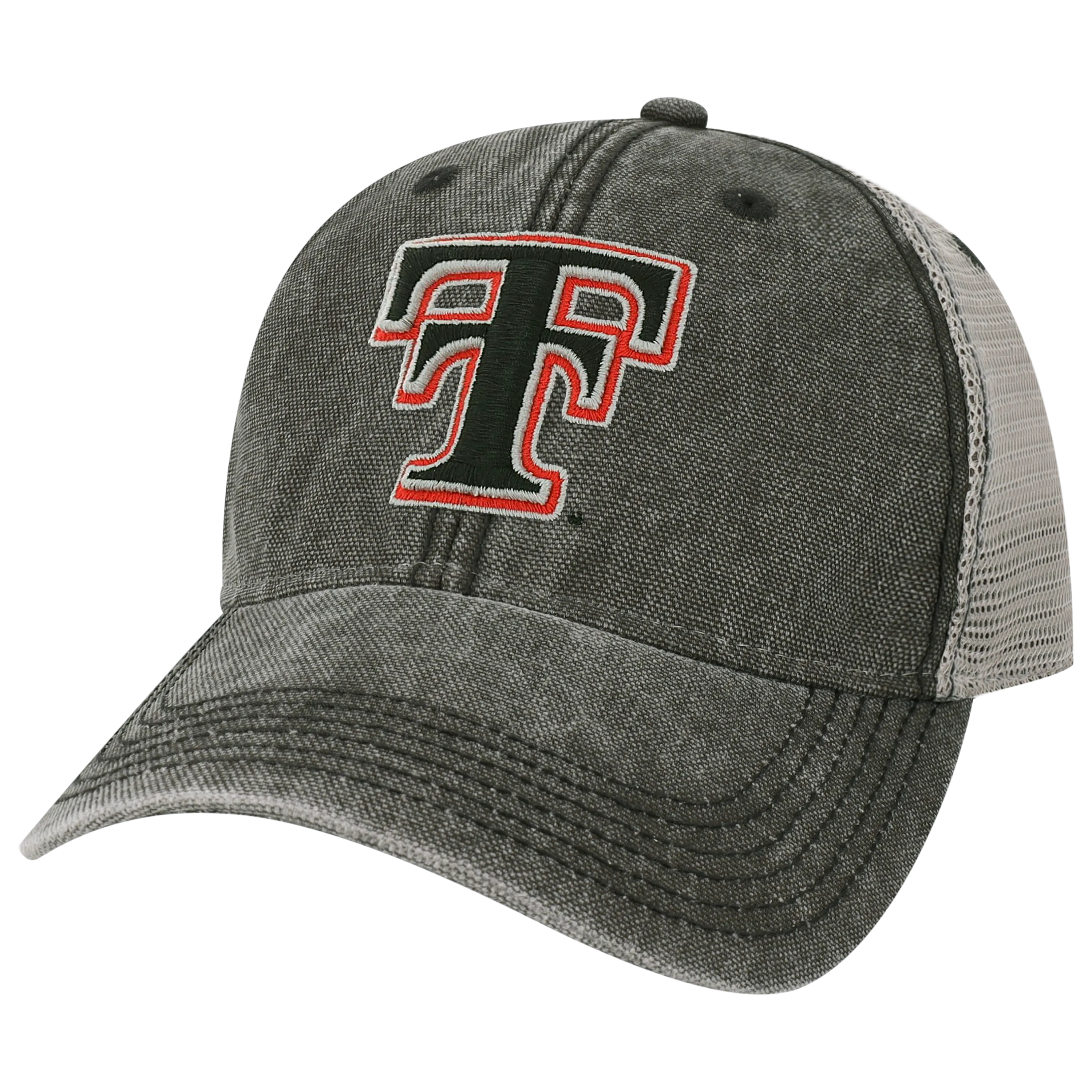 Texas Tech Red Raiders College Vault Black/Grey Dashboard Adjustable Trucker Hat
