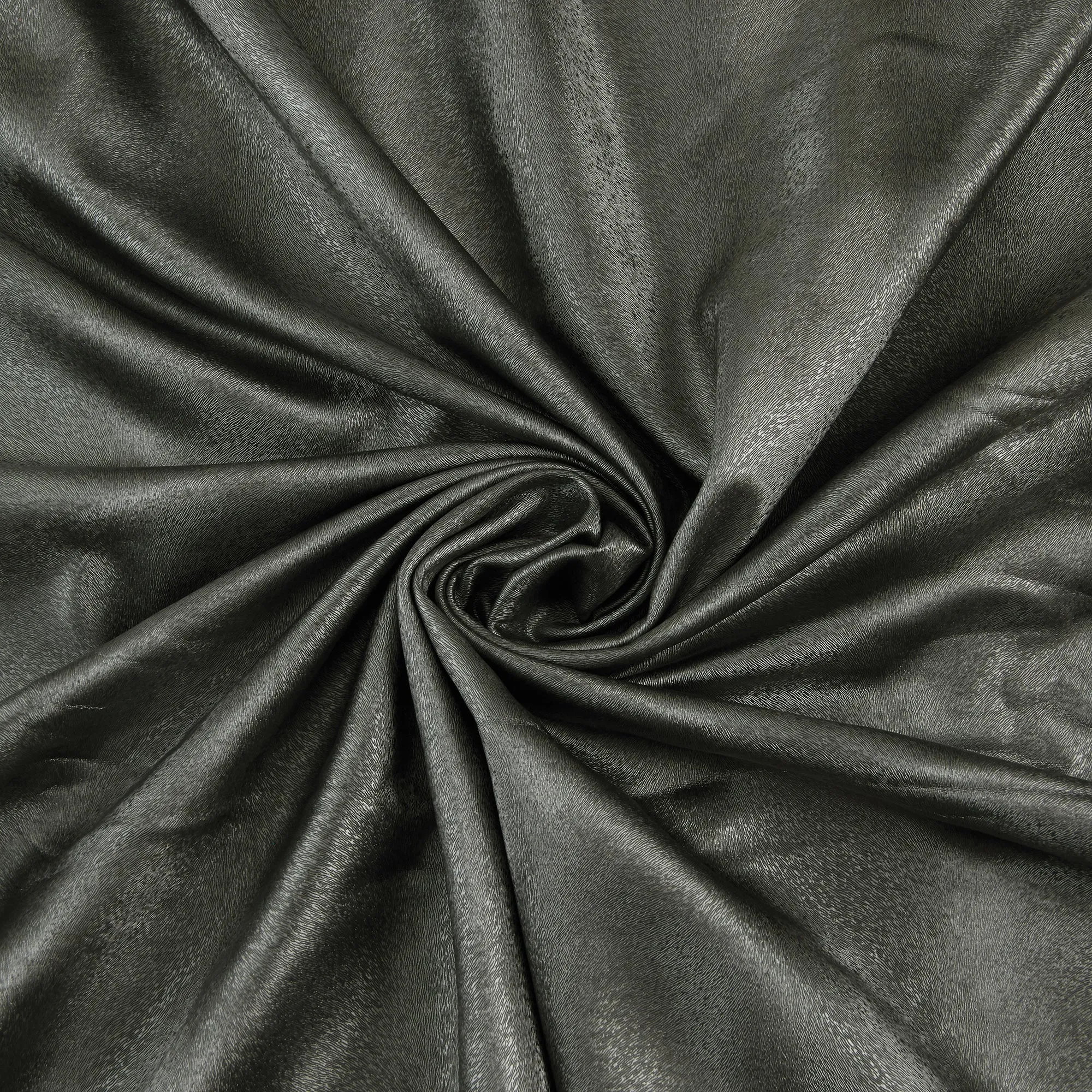 Textured Fur Fabric, Metallic Silver