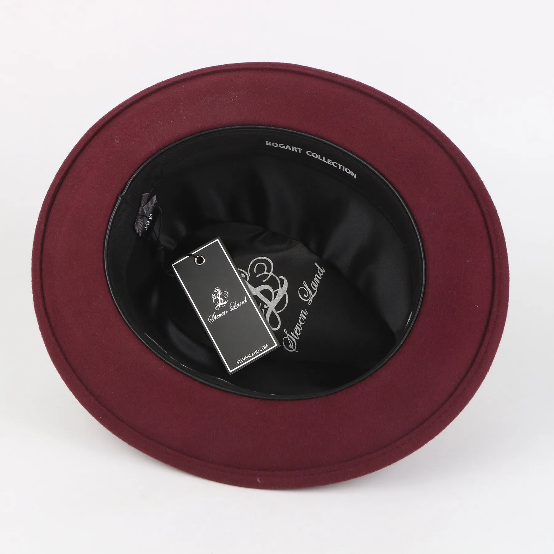 The Bogart Fedora | Felt Hat | Burgundy