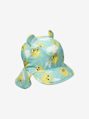 The Bonnie Mob Baby Boys Sunshine UV Sun Hat in Blue