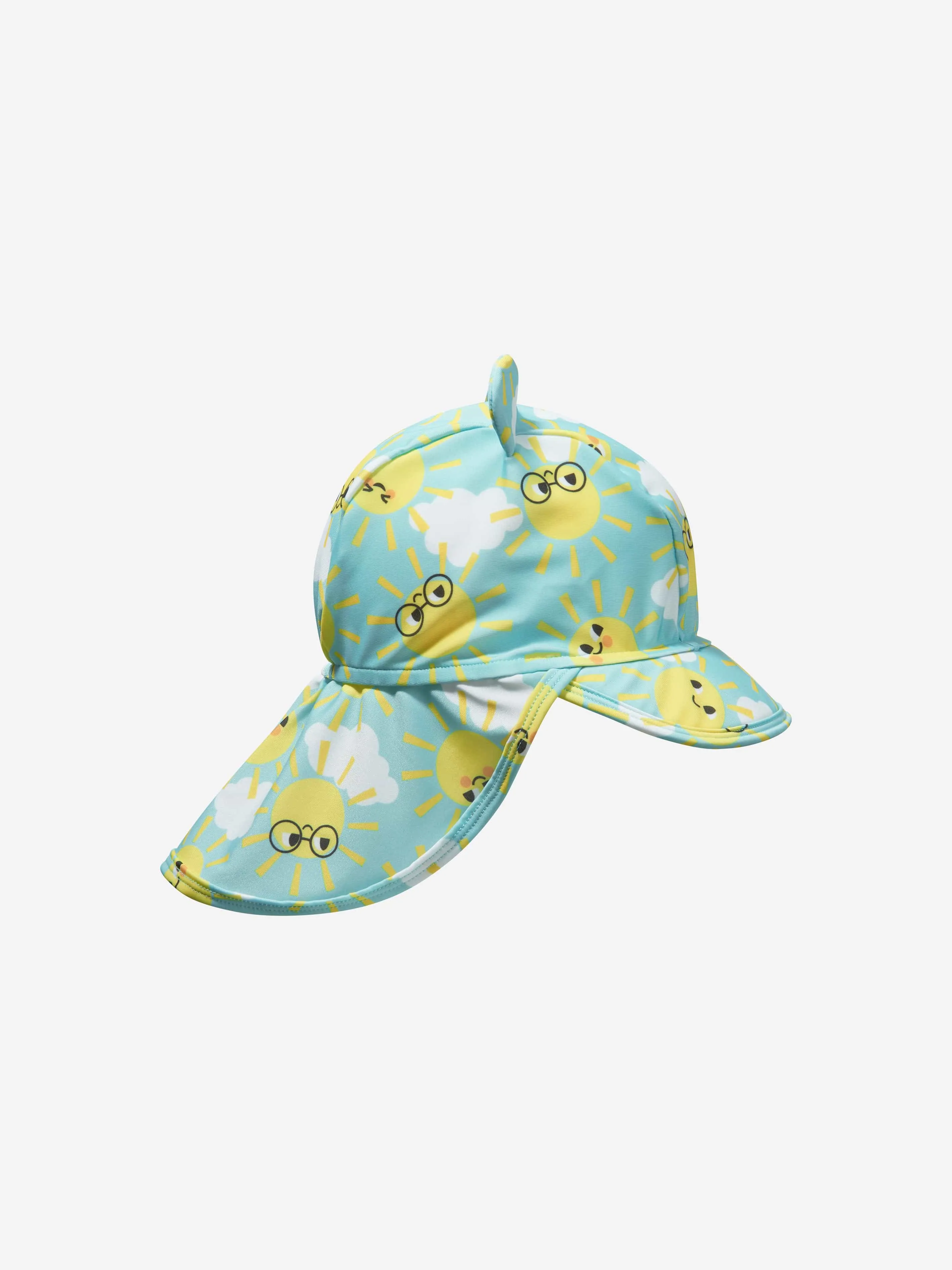 The Bonnie Mob Baby Boys Sunshine UV Sun Hat in Blue