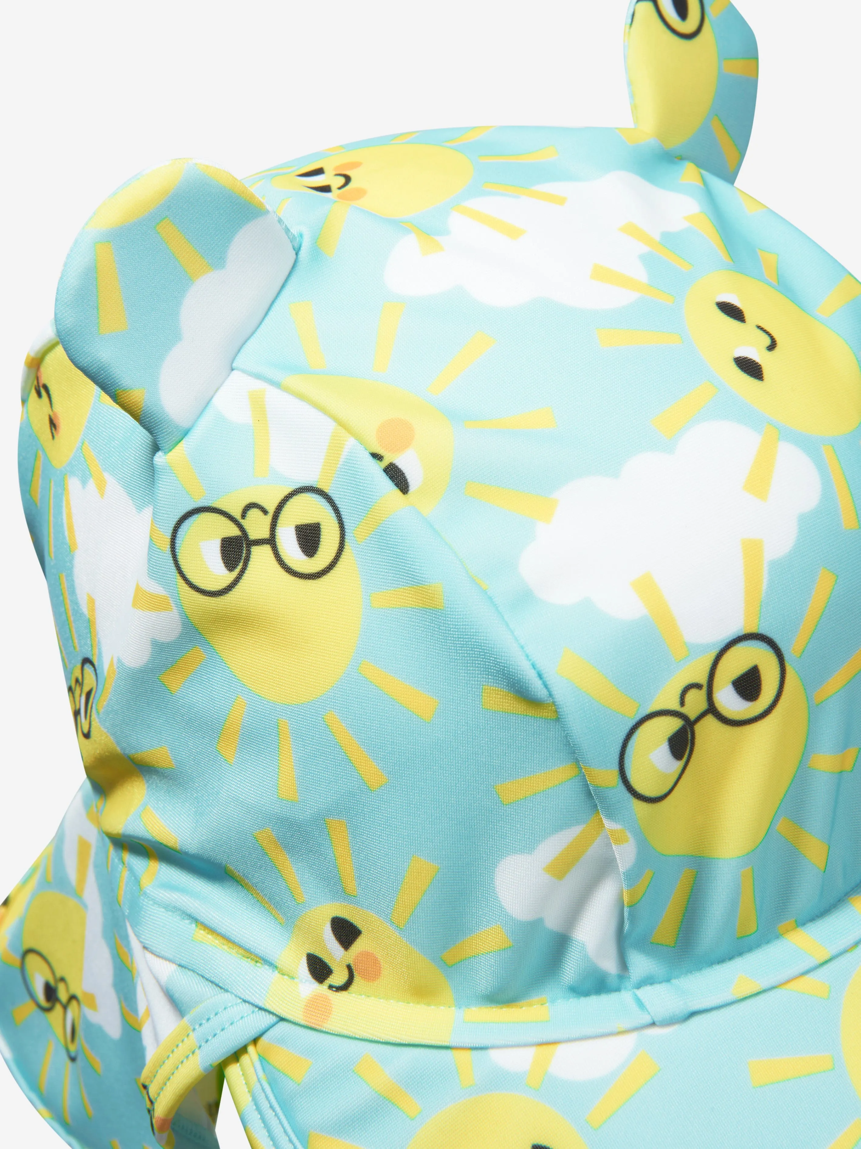 The Bonnie Mob Baby Boys Sunshine UV Sun Hat in Blue