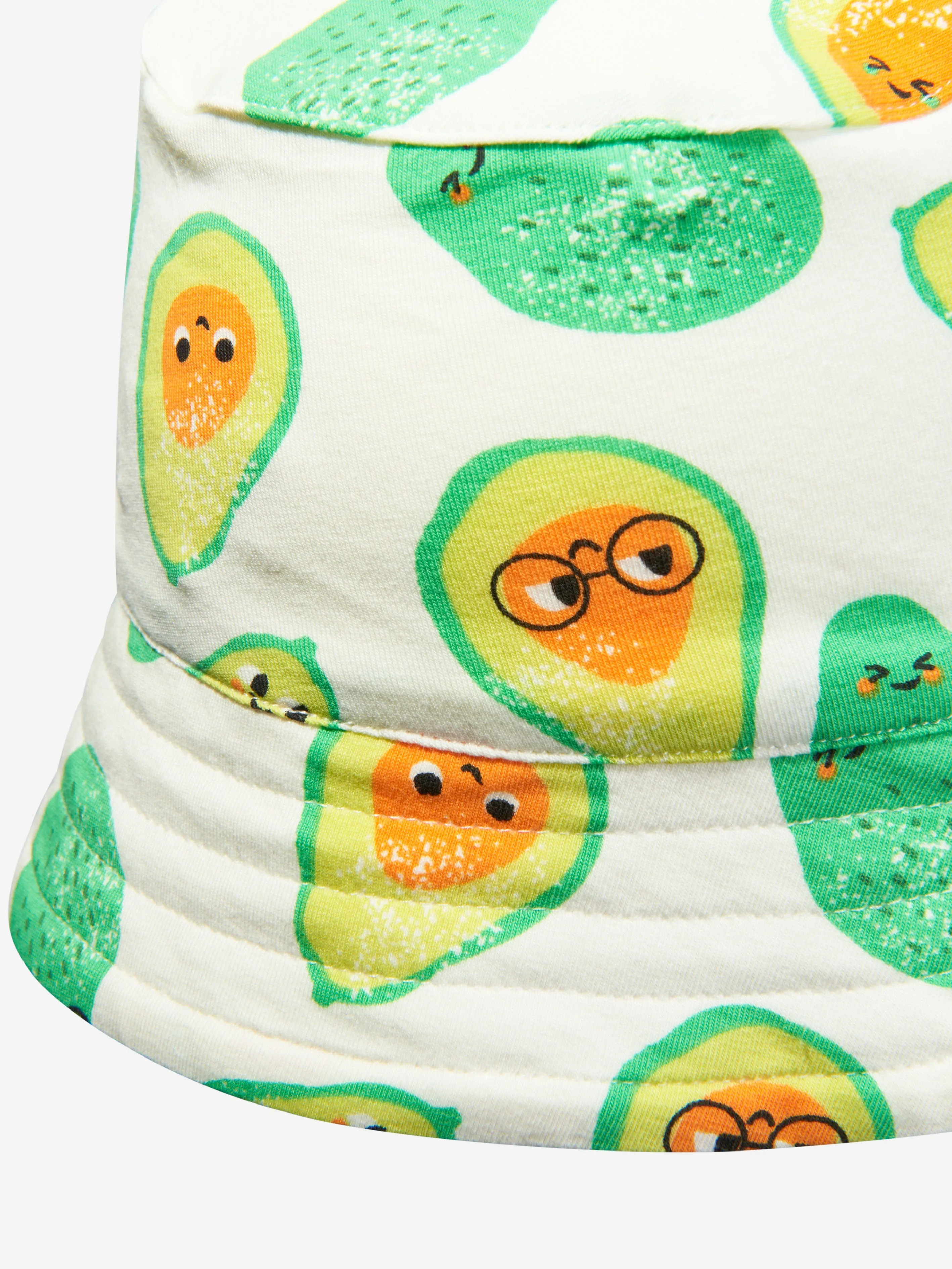 The Bonnie Mob Baby Organic Cotton Avocado Sun Hat in Ivory