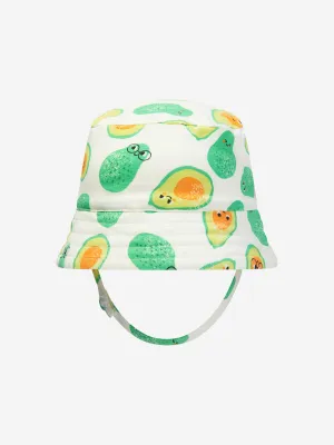 The Bonnie Mob Baby Organic Cotton Avocado Sun Hat in Ivory