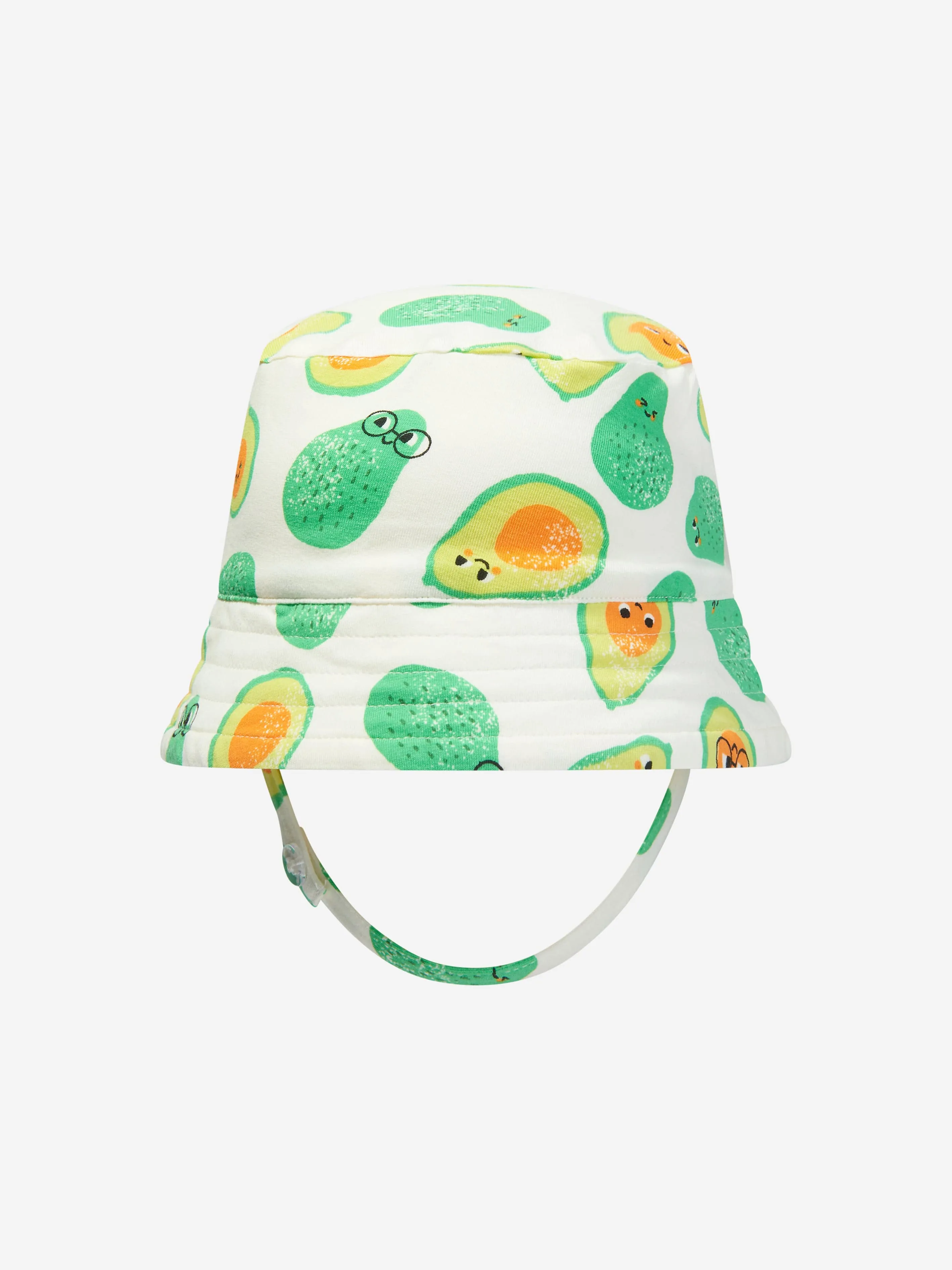 The Bonnie Mob Baby Organic Cotton Avocado Sun Hat in Ivory