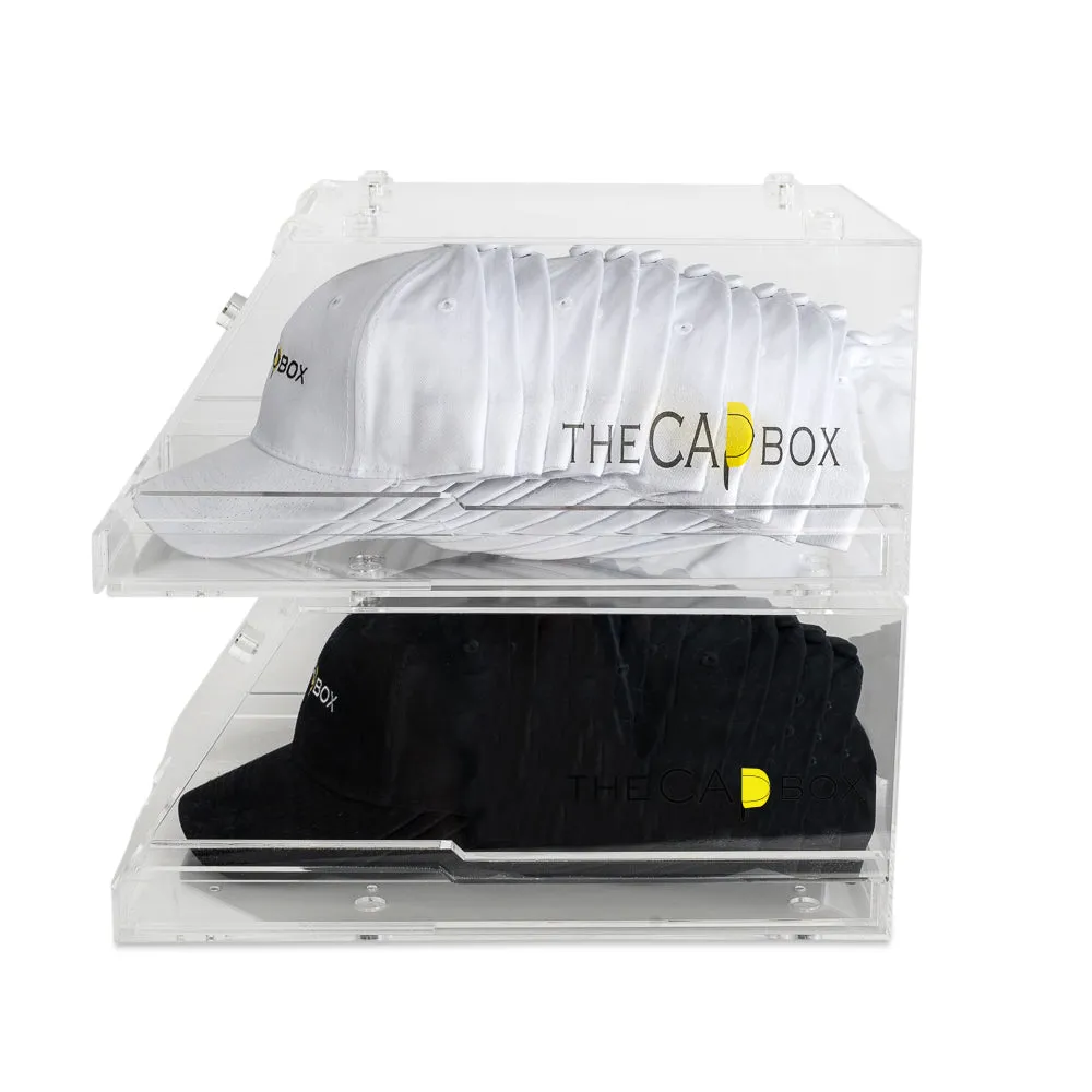 The Clear Glasshouse CapBox Hat Rack Stackable Baseball Cap Storage