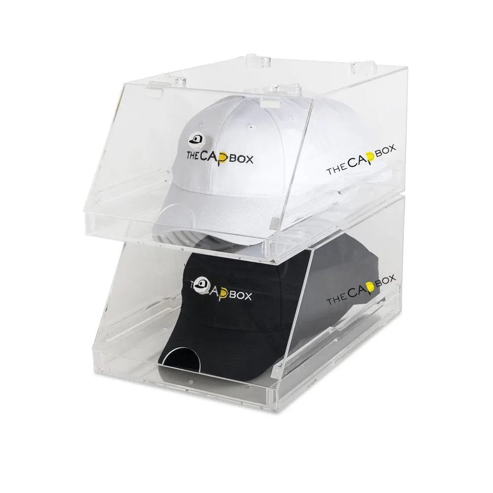 The Clear Glasshouse CapBox Hat Rack Stackable Baseball Cap Storage