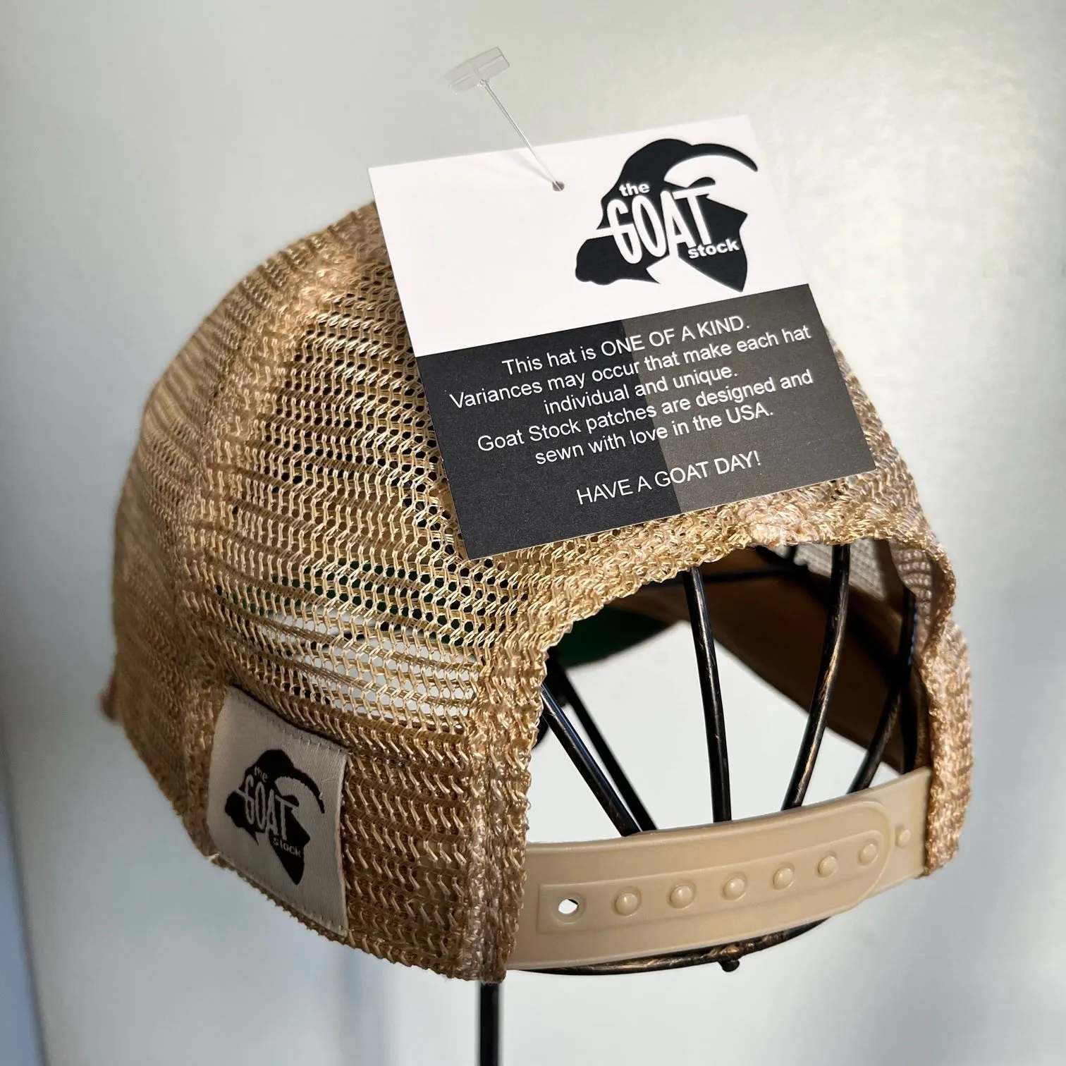 The Goat Stock Country Girl Vintage Distressed Adjustable Snapback Hat