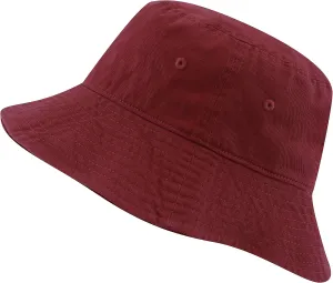 The Hat Depot Bucket Sun Hat 100% Cotton Long Brim and Deeper & Round Top Tennis Packable Summer Fashion Outdoor Hat