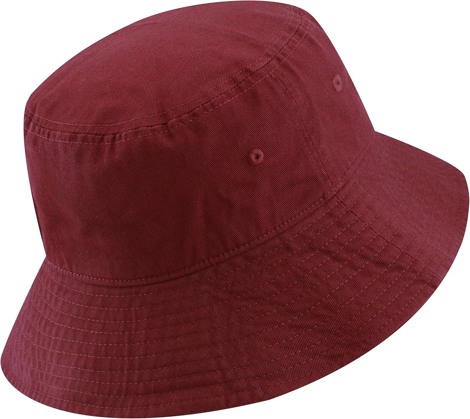 The Hat Depot Bucket Sun Hat 100% Cotton Long Brim and Deeper & Round Top Tennis Packable Summer Fashion Outdoor Hat