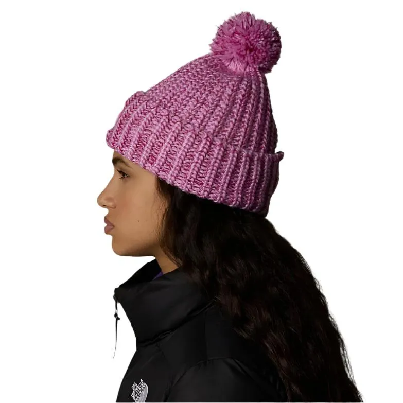 The North Face Womens Cozy Chunky Cabin Beanie Dragonfruit/Beetroot