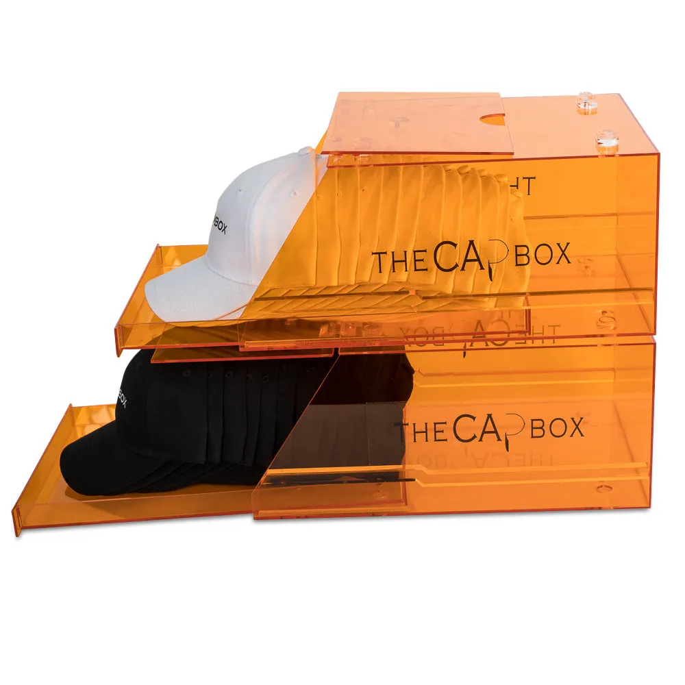 The Orange Glasshouse CapBox Transparent Hat Rack Stackable Baseball Cap Storage (Out Of Stock)