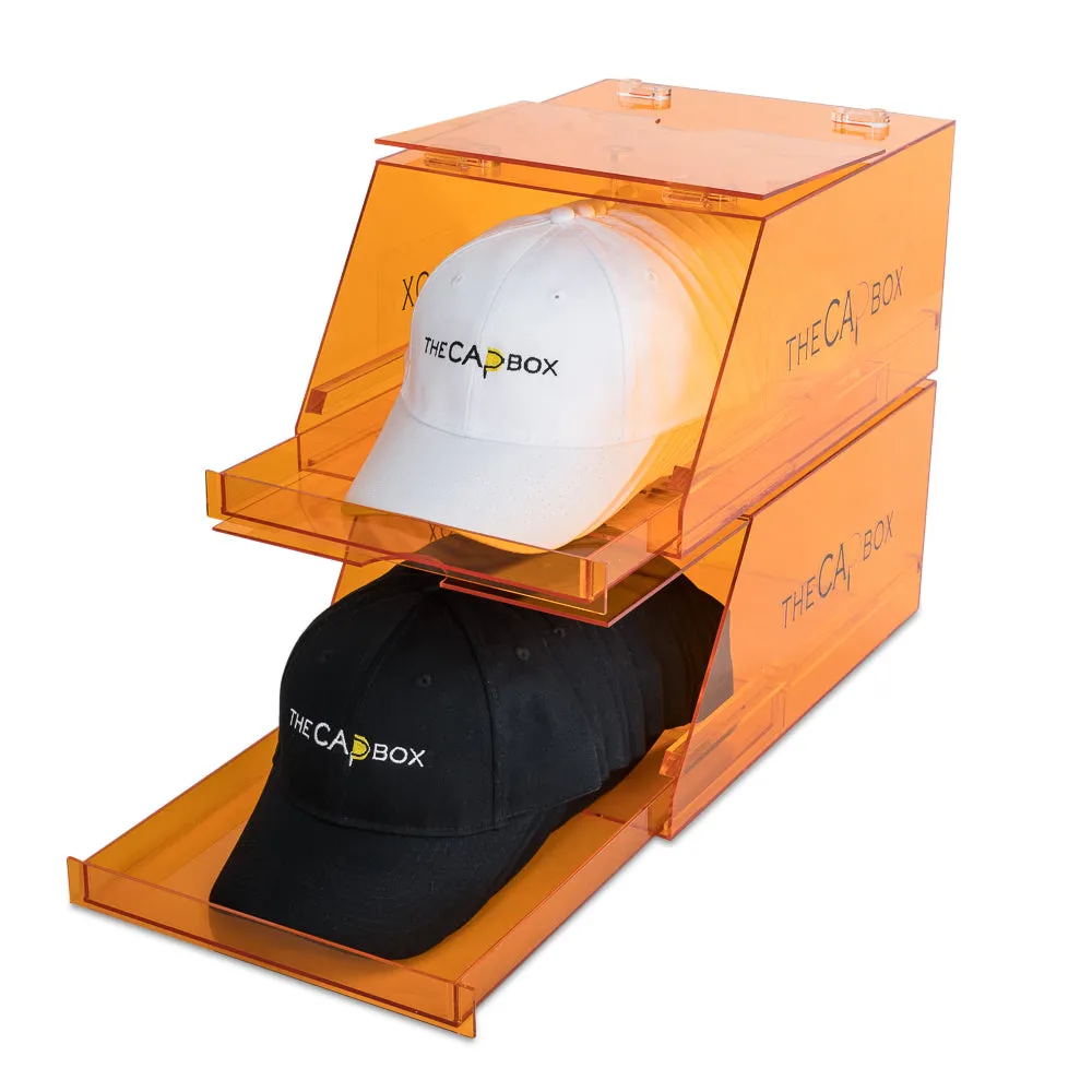 The Orange Glasshouse CapBox Transparent Hat Rack Stackable Baseball Cap Storage (Out Of Stock)
