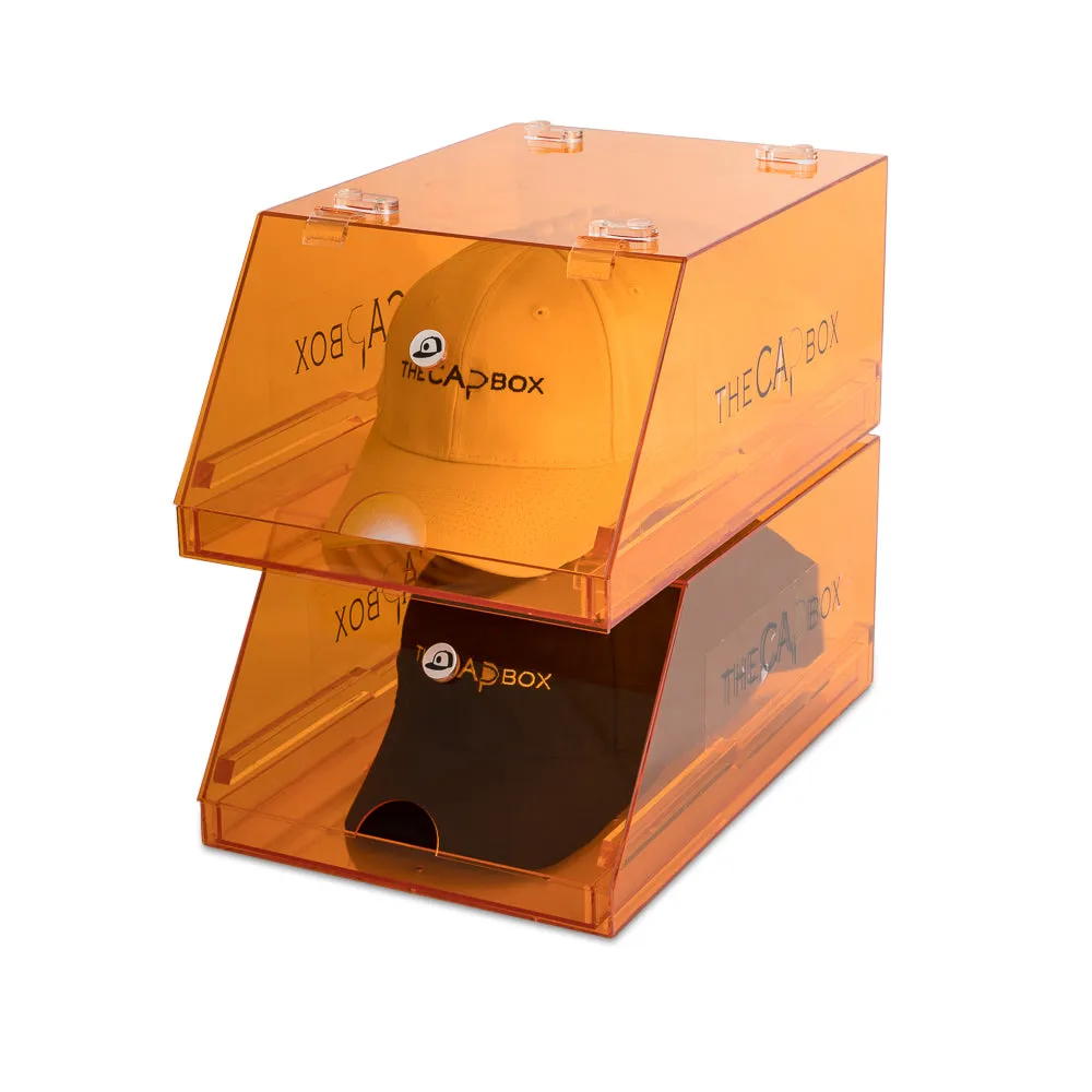 The Orange Glasshouse CapBox Transparent Hat Rack Stackable Baseball Cap Storage (Out Of Stock)